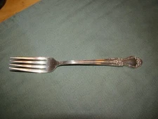 INTERNATIONAL BROCADE STERLING SILVER DINNER FORK NO MONOGRAM
