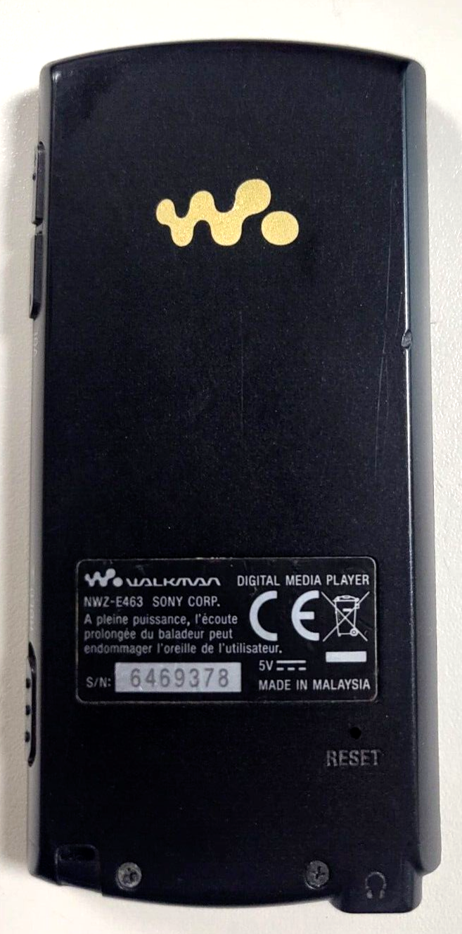 Sony MP3 Walkman Digital Music Media Player Black (NWZE463/BM9) Spares