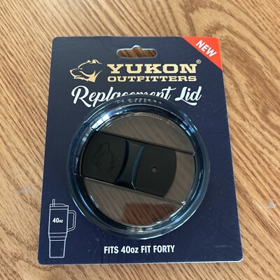 #ad yukon outfitters Black Replacement tumbler lid 40 Oz $14.00