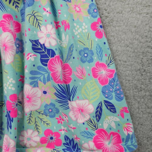 Tommy Bahama Dress Girls M 7 8 Blue Tropical Floral Side Cut Out Summer Casual - Picture 12 of 15