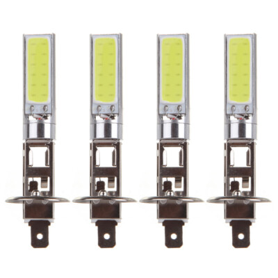 4x White H1 COB LED Headlight Bulb High Low Beam Light 6000K Fog Lamp 100W