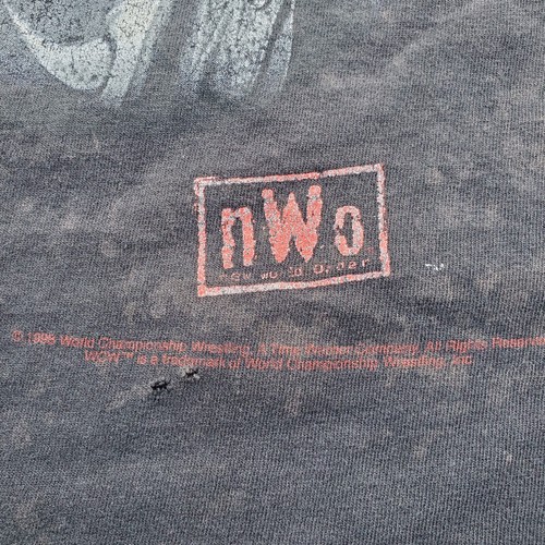 Vintage NWO Shirt Mens Extra Large Black Grunge wrestling WCW WWF WWE Sting - Picture 4 of 17
