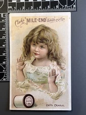  Victorian Trade Card Advertising Ephemera - Clark's Mile-End spool Cotton