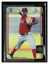 2015 Bowman Chrome Prospects Asia Black Ref #BCP27 Touki Toussaint