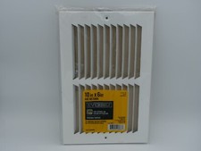 Everbilt 10 in. x 6 in. White Return Air Grille