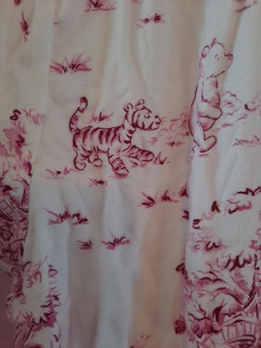 Vintage NWT Disney Store Pink & White Winnie The Pooh Bathrobe Size Large - Picture 5 of 17