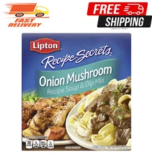 SOUP SECRETS Lipton Recipe Soup and Dip Mix For a Delicious Meal Onion Mushroom