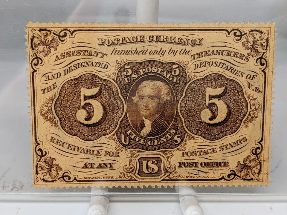 US Fractional 5c Cent Postal Currency WASHINGTON FR#1228 First Issue PCGS 64 - Image 2 of 4