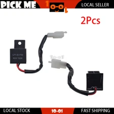 2 x 2Pin 12V LED Wired Turn Signal Flasher Relay For Kawasaki ZX6 ZX9 ZX10 ZX12