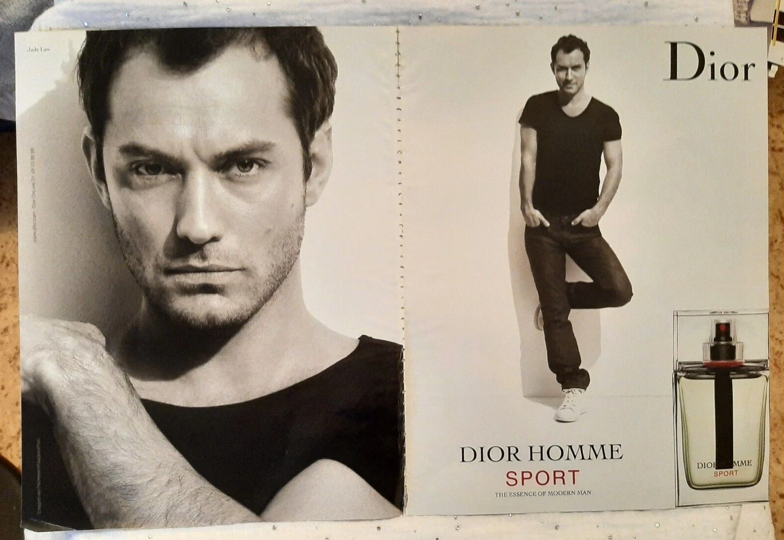 Publicité papier Parfum. Perfume Ad C. Dior Homme sport de 2009