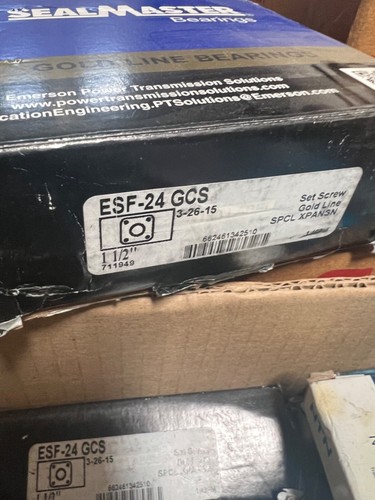 Sealmaster ESF-24 GCS, 1.5 Inch, Mounted Cast Iron Four Bolt Flange Ball Bearing - Picture 2 of 3