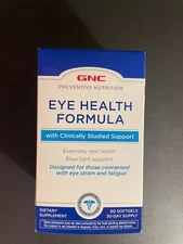 GNC Preventive Nutrition Eye Health Formula 60 Softgels Lutein (EXP:08/2026)