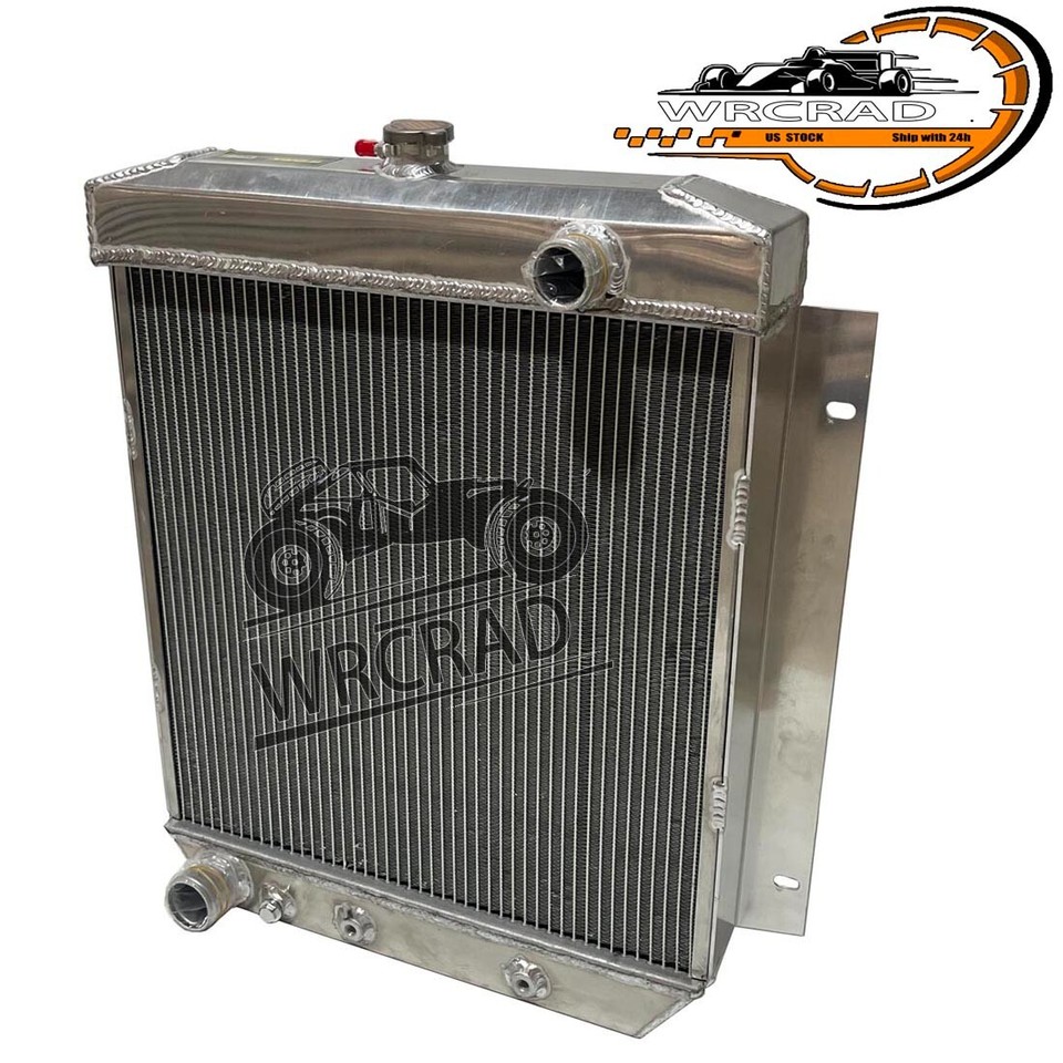 2-Rows Aluminum Radiator For 1954 1955 1956 Ford Customline V8 3.9 4.2 ...