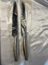 2 Sabatier Fuso Forged Stainless Steel Carving Knives Silver Tone France 14”