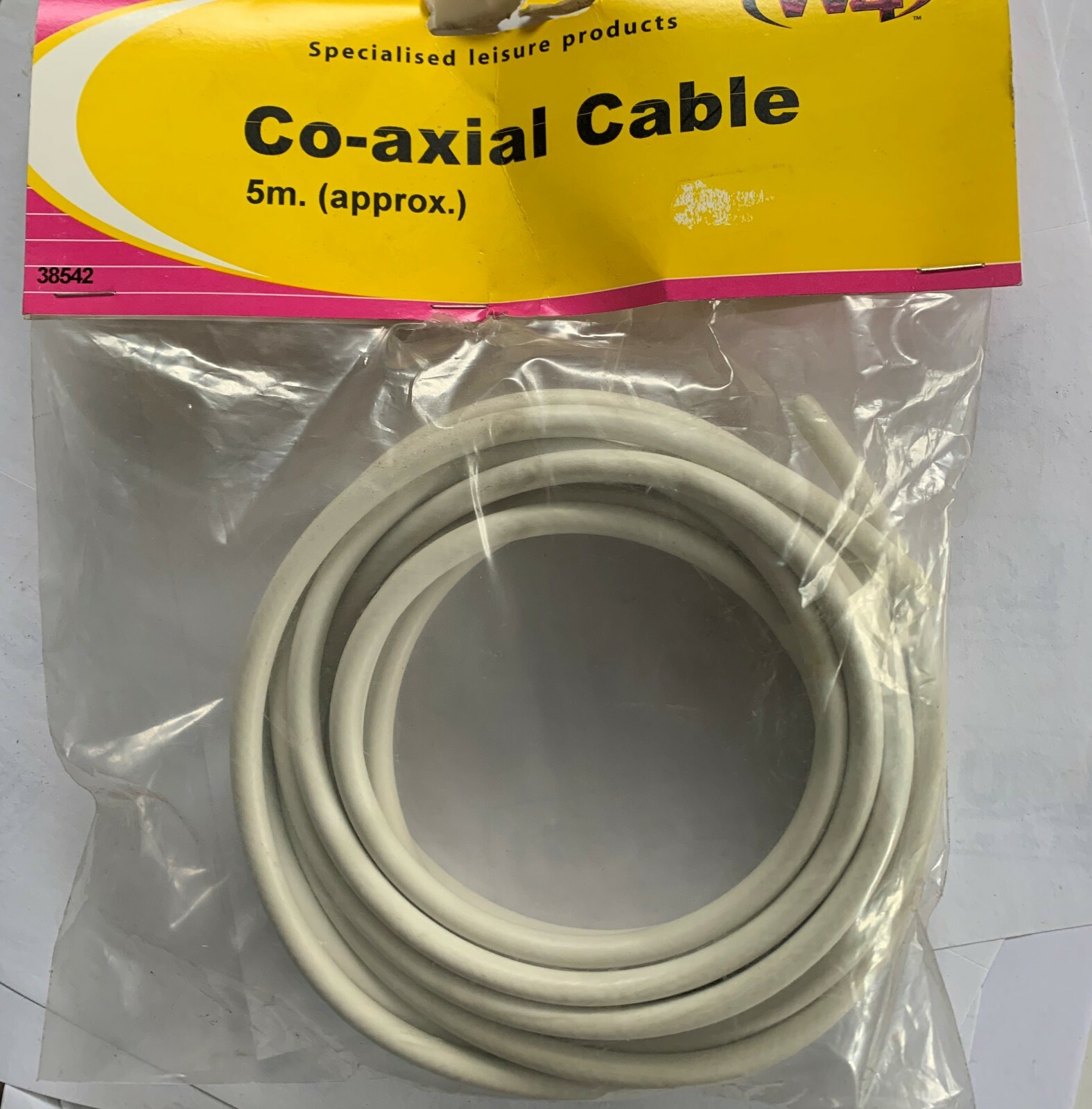 W4 5m Co-axial cable Caravan Motorhome Boat 38542