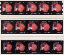 US 2014 NH FIREWORKS FLAG 4853 4854 4868 PNC 5 Plate Number Coil - FreeShip USA