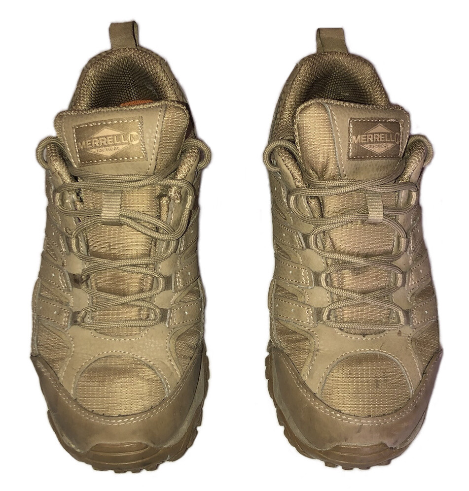 Merrell Moab Tactical Hiking Shoes Men's Size 7M Medium Coyote Tan Brown