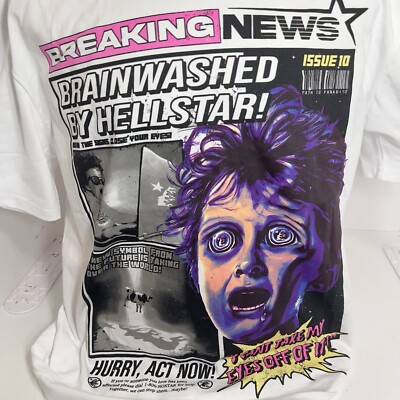 トップス Hellstar Breaking News T-Shirt HELLSTAR Hellstar Breaking News Tee - Private Stock