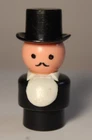 1970s 1977 VINTAGE Fisher Price Little People Figure Ringmaster Circus Train 991