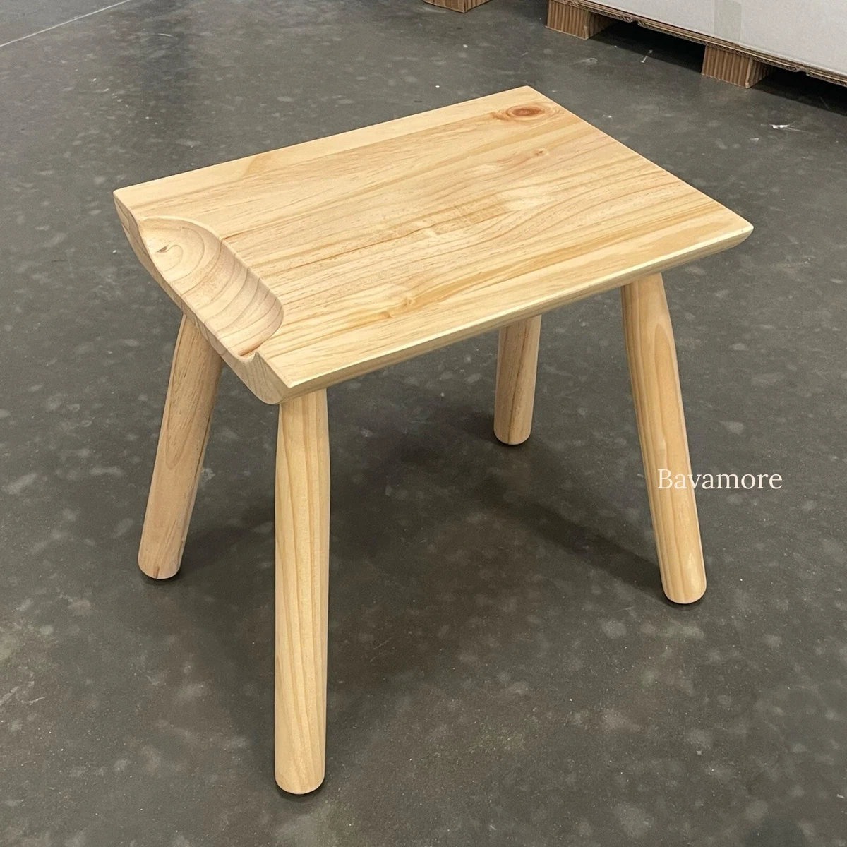 IKEA MSESIDIG Stool Solid pine wood 16 11