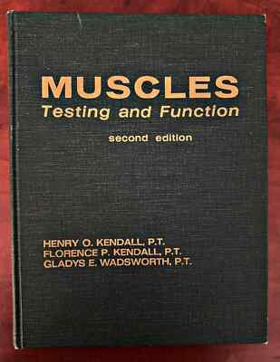 Muscles Testing and Function, Very 2^ Edit., 1971! RARE