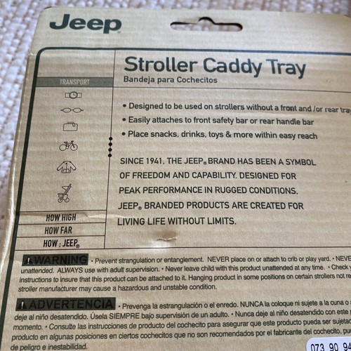 Jeep Stroller Caddy Tray Organizer Parent Or Child New - Picture 3 of 4