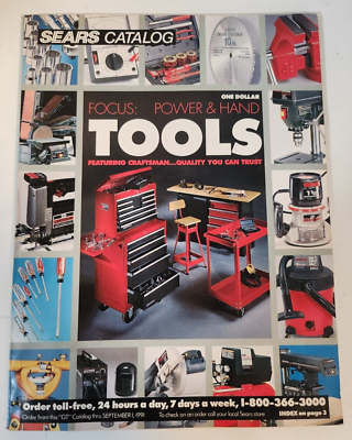 Vtg 1990's Sears Catalog Lot (4) Total Outlet Tools Mid