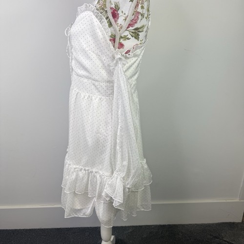 Two Sisters The Label boho dress women's knee length ruffle polka dot Size 12 - Picture 5 of 13