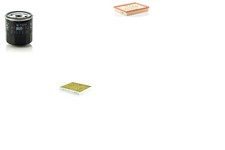 MANN-FILTER Inspektionspaket Filtersatz L Anschraubfilter Aktivkohlefilter F08