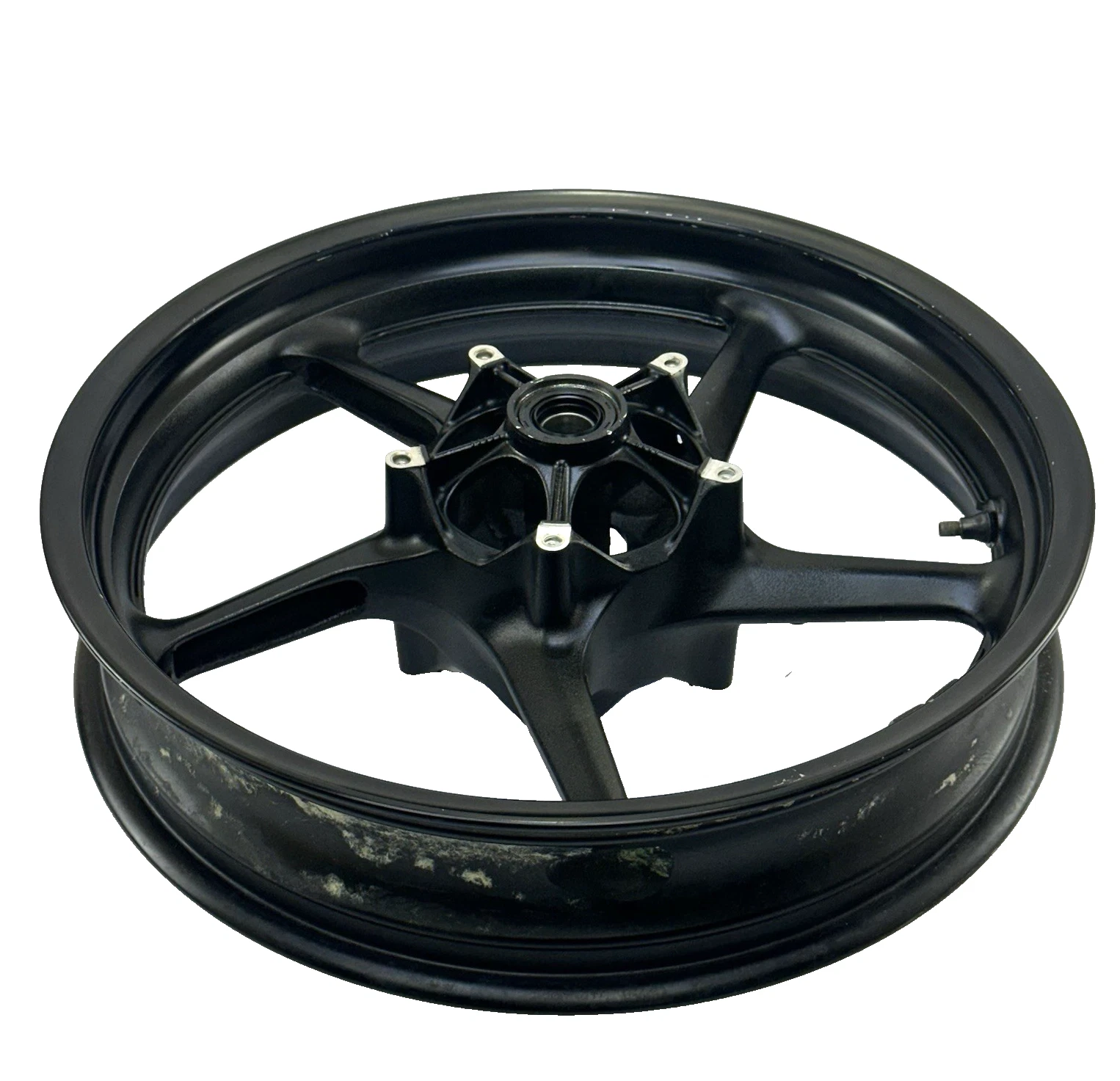2009 - 2014 YAMAHA YZF-R1 FRONT WHEEL RIM BLACK STOCK STRAIGHT
