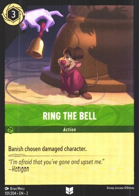 Ring the Bell 101/204 Uncommon Rise of the Floodborn NM Lorcana Disney