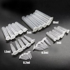 0.2-10ML Plastic Garden Seed Storage Bottles Centrifuge Tube Container With Cap