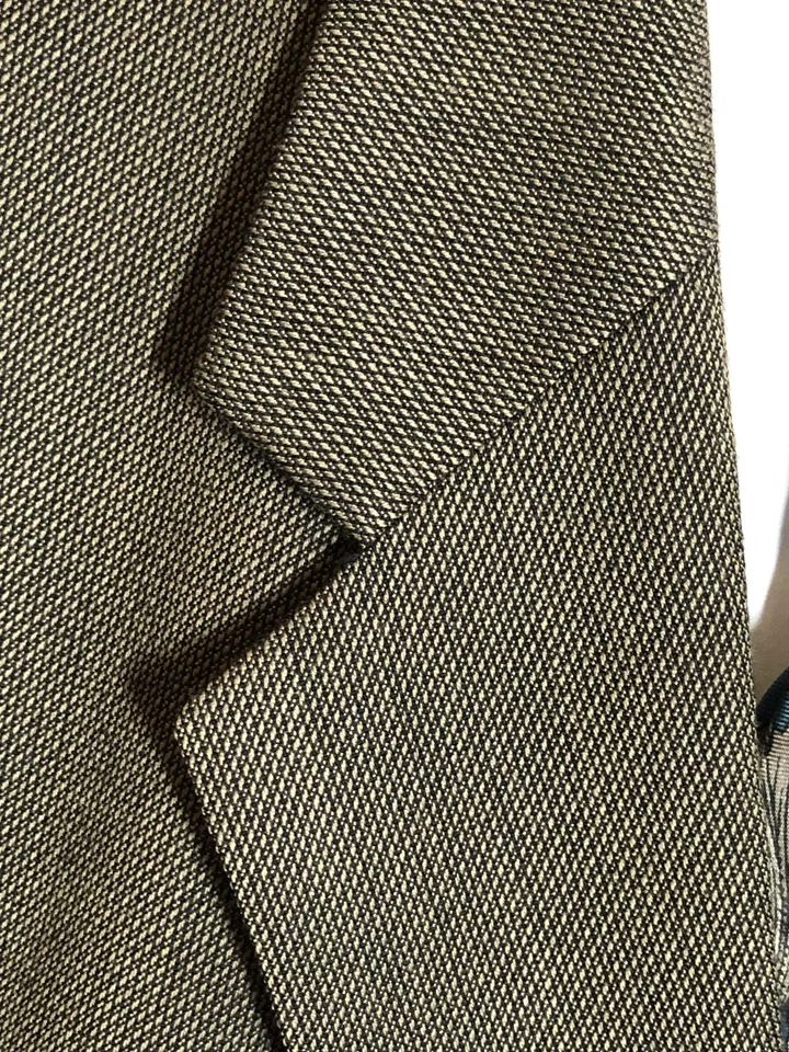 Blazer Abrigo Deportivo J. Ferrar Para Hombre 46 Largo Marrón Ajuste Personalizado Mezcla de Lana 2 Botones Foto 2 de 4