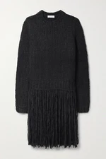 Gabriela Hearst Garcida Fringed Cashmere Sweater Black Size Large VGC RRP £2154