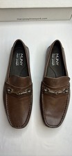 Marc Joseph New York Men's Brown Leather Loafers Metal Bit US 10.5