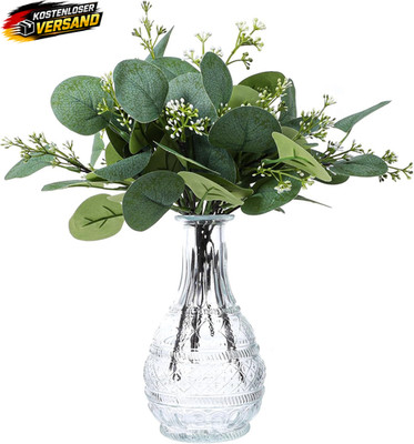 Künstliche Eukalyptus Blätter 29cm Dekorative Graspflanzen für Blumenarrangement