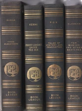 Lot of 4 The Book League of America  Classics 1940 Hardcover Books