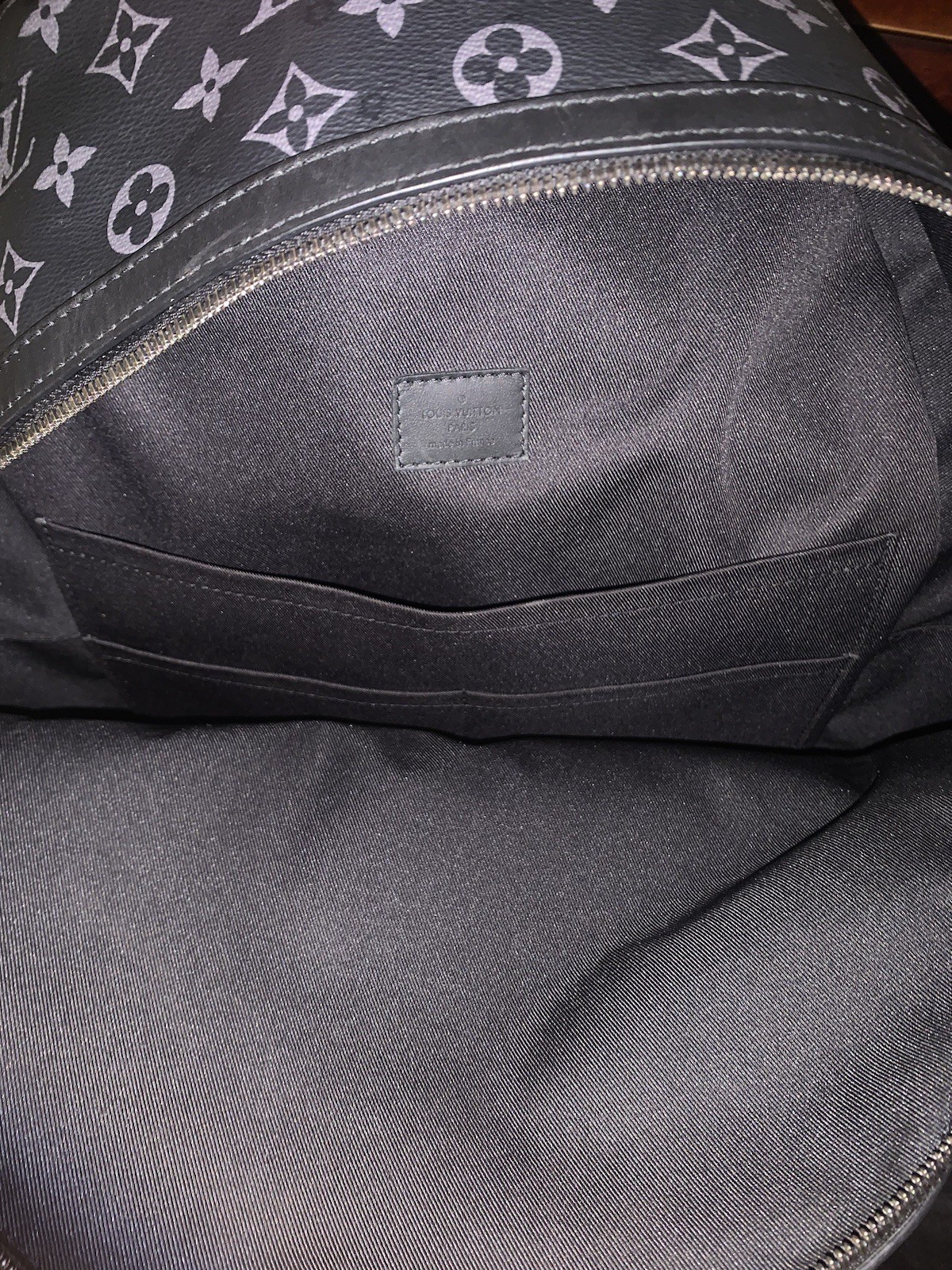 100% Authentic Louis Vuitton Discovery PM Black Monogram Eclipse Backpack