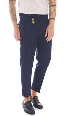 MEN'S MANUEL RITZ COOL WOOL BAGGY FIT PANTS - 382P1668-250000