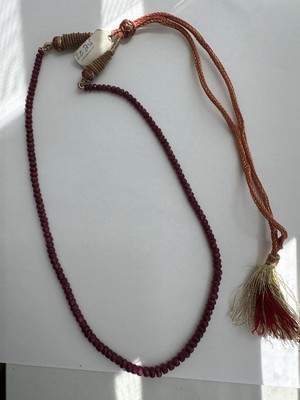 3 -5mm Ruby Faceted Real Earth Mined Gemstones Necklace 16 -24 