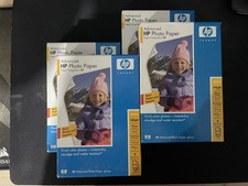 Papel fotográfico avanzado HP ¡100 hojas 4x6! GENUINO - NUEVO PRECINTADO - LOTE DE 4