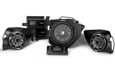 Kicker 44PRZ33 Polaris RZR 14-18 UTV 6.5'' Speaker Pods 10'' Sub Box & Amps