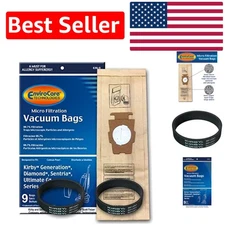 Kirby Allergen Filtration Bags Set (9 Bags & 2  Belts) - Clean Home, Clean Air