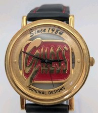 Vintage Guess promotional Watch Logo Goldtone Works