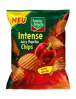 Intense Chips Paprika 110G Von Funny-Frisch, Knuspriger Snack, Kartoffelchips