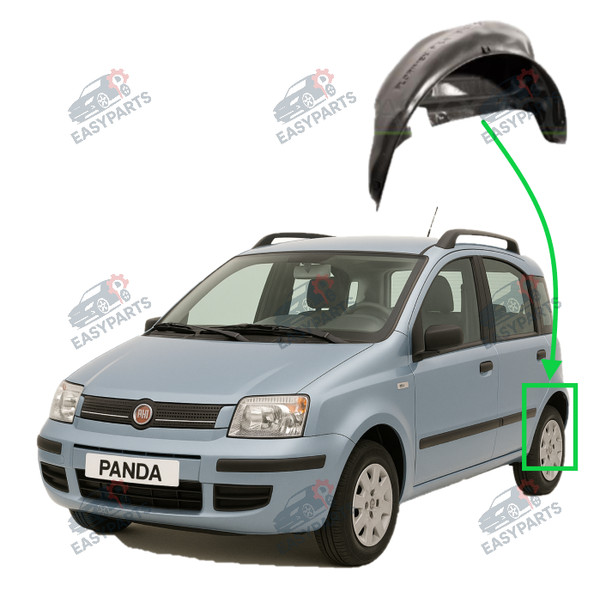 Radlauf StoßStange Locaro Hinten Links FüR Fiat Panda 2003 - 2012-image