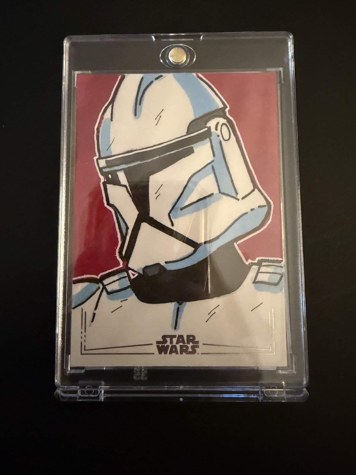 Topps Star Wars Artist Signature Sketch Card Clone Trooper Auto Rodney Roberts view 2