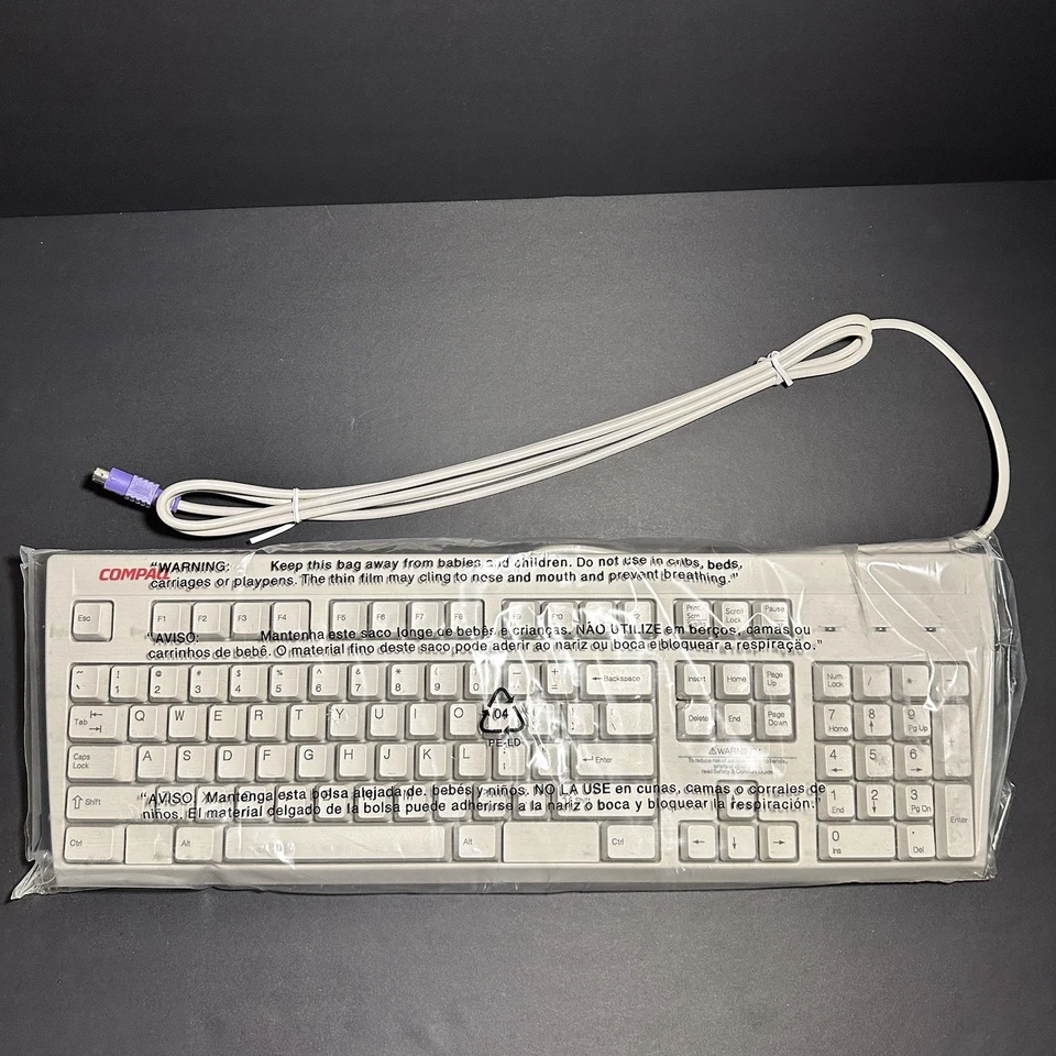 New - Compaq Standard PS/2 Style Keyboard 26-439 - Vintage Computer Keyboard - Image 2 of 4