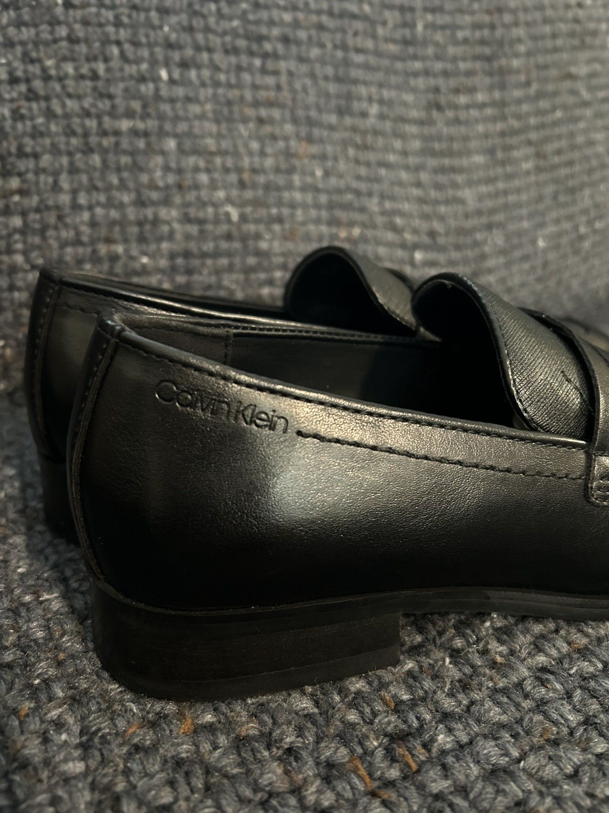Calvin Klein Men's Black Slip-on Dress Shoes Loafer Black Size 8 NEW thumbnail 4
