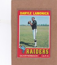 1971 TOPPS FOOTBALL DARYLE LAMONICA #70 RAIDERS VG/VGEX *A40953